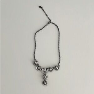 Elegant Black and Silver Necklace